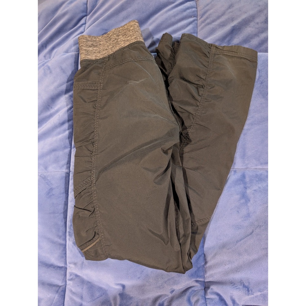 Lululemon Run:Go For It Womens Black‎ Joggers Ruched Cargo - Size 2